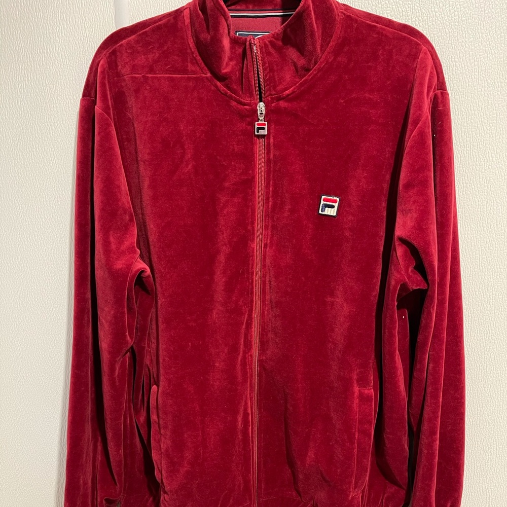 FILA Red Suede Jacket (new with tags)